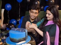 Porimoni Birthday celebration Hot kiss