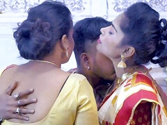 Alluring Indian tarts 3some aphrodisiac adult scene