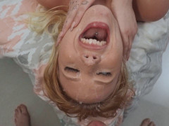 Blondine, Spermaladung, Aufs gesicht abspritzen, Hardcore, Pov, Muschi, Tätowierung, Jungendliche (18+)