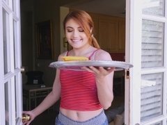 Bedroom, Big tits, Couple, Doggystyle, Hd, Outdoor, Redhead, Threesome