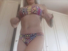 Bikini, Farting, Milf, Mom, Punishment, Spy, Stepmom